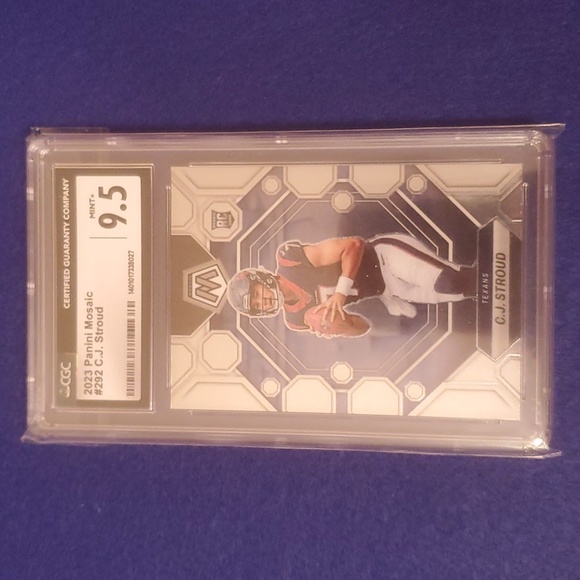 2023 Panini Mosaic #292 CJ Stroud CGC 9.5 Gem Mint RC Houston Texans Rookie - Picture 1 of 4